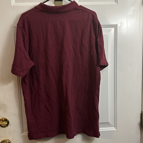 UPS Polo Shirt Men L Burgundy United Parcel Service Logo Uniform - Picture 2 of 2